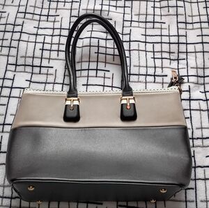 New Elegant Two-Tone Women's Handbag With CROSSBODY STRAP